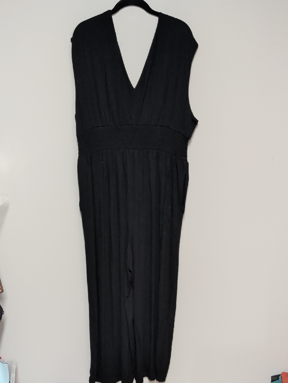 Old Navy Black Sleeveless V-Neck Jumpsuit